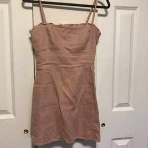 Reformation Linen Ava Dress in Serenade | Size 8 (fits more like a 6)